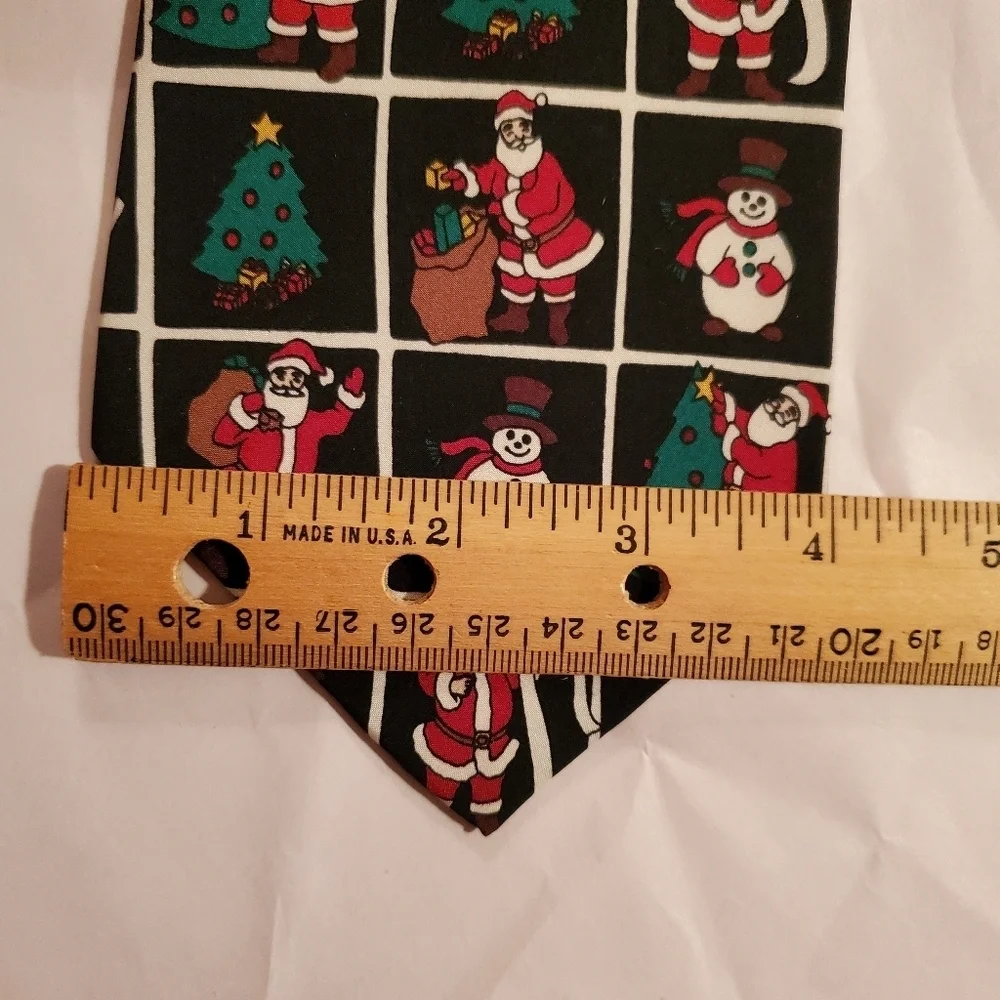 John Henry Silk Ugly Christmas  Work Neck Tie Santa Clause